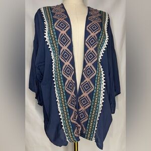 Umgee Navy Blue Kimono Size Small/Medium